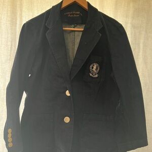 Vintage Ralph Lauren Jean Co Dark Blue Blazer with Emblem